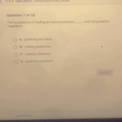 The founding of reading are asking questions ____ and using graphic organizers as