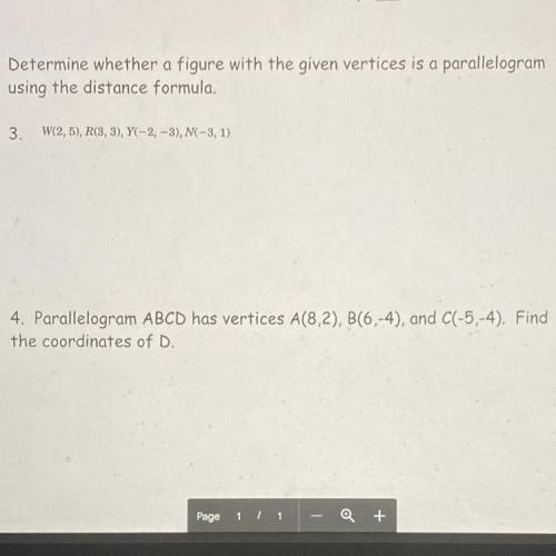 I need help with 3 and 4 please :)