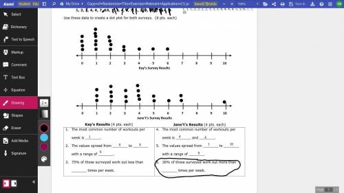 Can someone help me with this Circled question for the dot plot :))))
