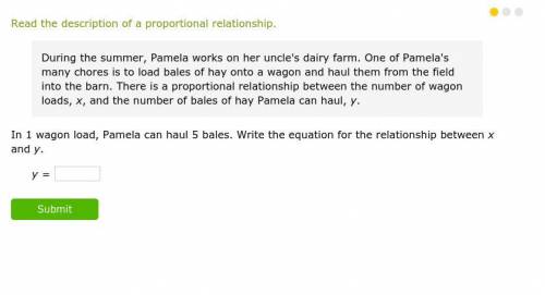 During the summer, Pamela works on her uncle's dairy farm. One of Pamela's many chores is to load b