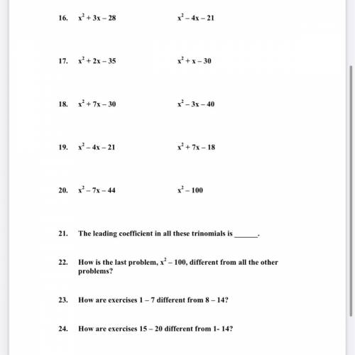 Can someone help me answer this, I have to find the factors of the constant, c. Find the factors of