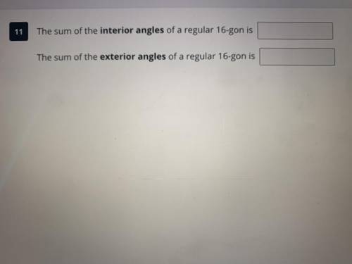 Find the sum of the interior angles