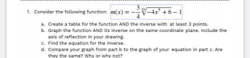 Help me pls. Find the inverse of the equation