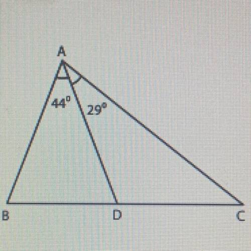 Find the measure of angle ADC. Triangle ABD is an isosceles Triangle