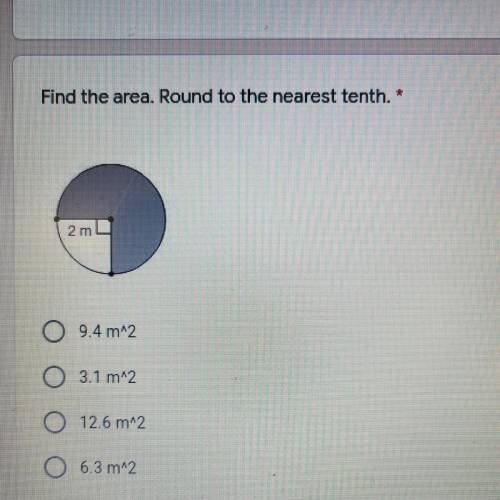 Find the area. Round to the nearest tenth.
