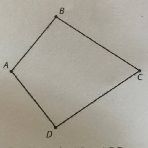 In quadrilateral BADC, AB = AD and DC. The line AC is a line of

symmetry for this quadrilateral.