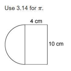 (Score for Question 2: ___ of 8 points)

2. Find the Perimeter and area of the following shape usi