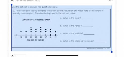 Answer 
What is mean?
What is range?
What is median?
What is interquartile range?