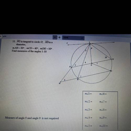 PLEASE HELP!!! Measures of angles in a circle