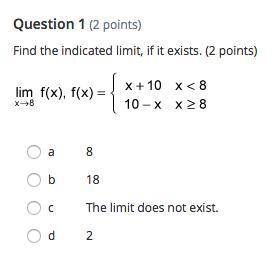 Find the Indicated limit, if it exists. 
see file below