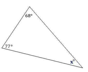 5. Consider the diagram below. 
Solve for x.