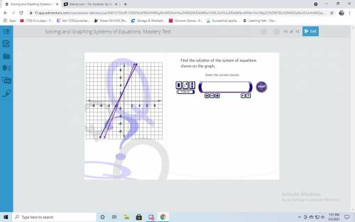 Help please, Find the solution of the graph.