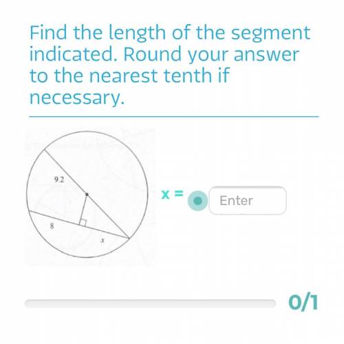 PLEASE HELP find the length of the segment indicated