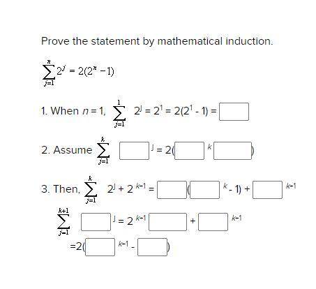 Prove the statement by mathematical induction.