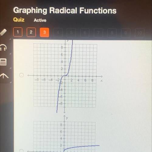 Which graph represents y=3 sqrt x?