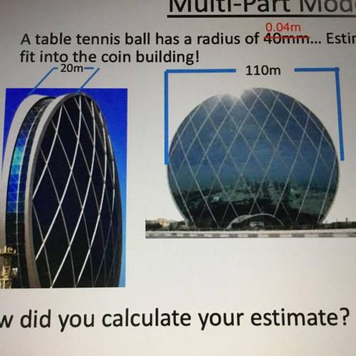 A table tennis ball has a radius of 0.04m. Estimate how many tennis balls you could fit into the co