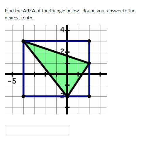 Find the AREA of the triangle below. Round your answer to the nearest tenth. I sad 15 I am not sure