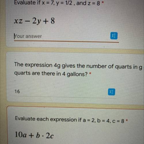 Ik 16 is right i just need help on two blank ones please