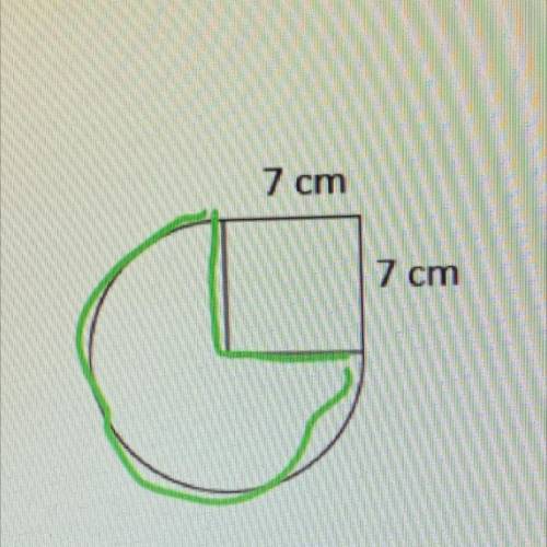 60 POINTS BE QUICK OKEASEE

What is the perimeter of the figure? Use 3.14 for n.
7 cm
A. 35.98 cm