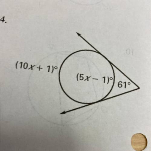 Find the number of each numbered angle or arc.