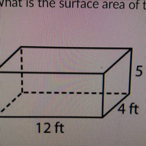 What is the surface area of this rectangular prism?

196 ft2
240 ft2
256 ft2
21 ft2