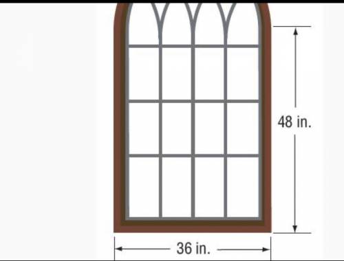 what is the areas of the window shown? use 3.14 for pi. round your answer to the nearest tenth. if