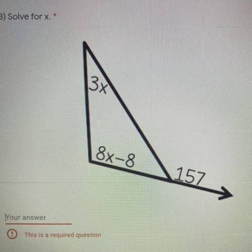 I need help please
This is interior and exterior angles of a triangle 
Due at 3:00 pm