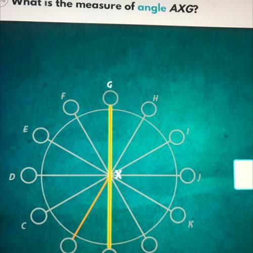 What is the measure of angle AXG