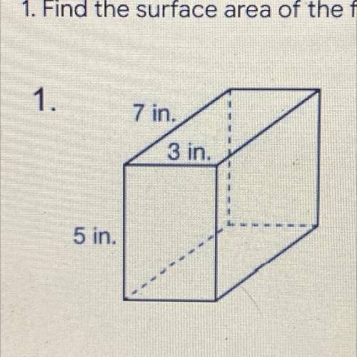 Find the surface area of the figure. PLS NO LINKS . HELP ASAP