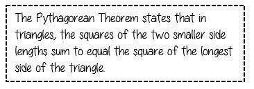 George wrote the following statement describing the Pythagorean Theorem.What error, if any, did Geo