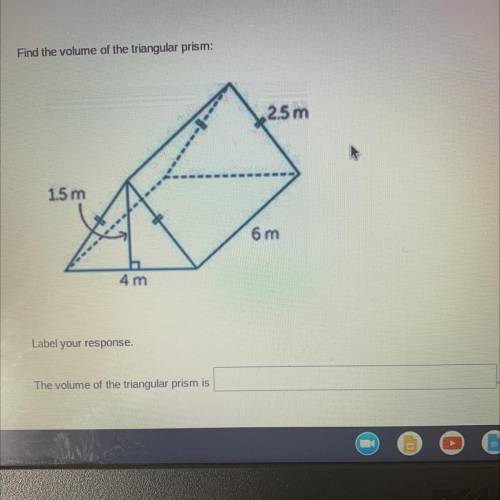 Find the volume of triangle prism 
Plz help