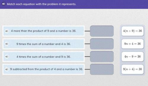 Match each equation with the problem it represents.
