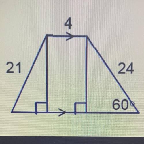 Find the area of the trapezoid below. Each measurement is in centimeters. Leave answer in exact sim