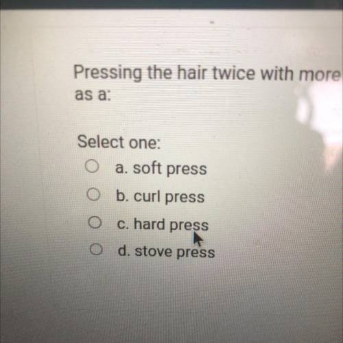Pressing the hair twice with more pressure and heat during a hair pressing service is referred to