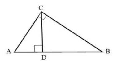 Suppose in the triangle ABC below, AC is 5 and CD is 4. Find as many values as you can among the fo