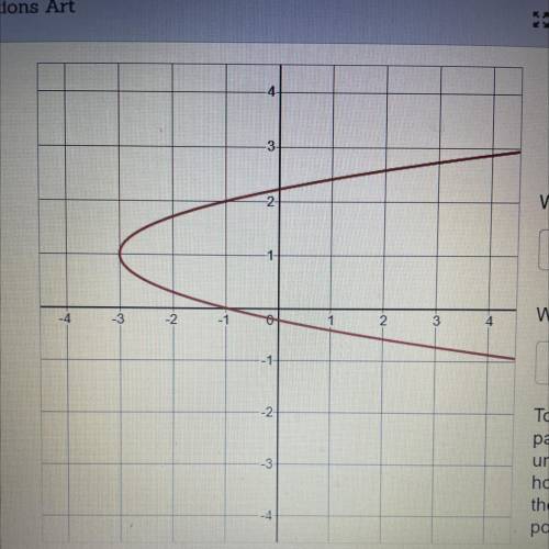 1. What type of parabola is this?

2. What is the vertex for the parabola? 
3. What is the ‘a’ val