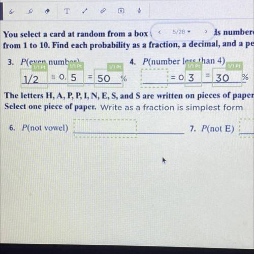 Need the answers for 6, and 7!