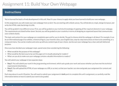 -Personal Comment

I don't just want the answer I want to understand how to make a web page I'm mo