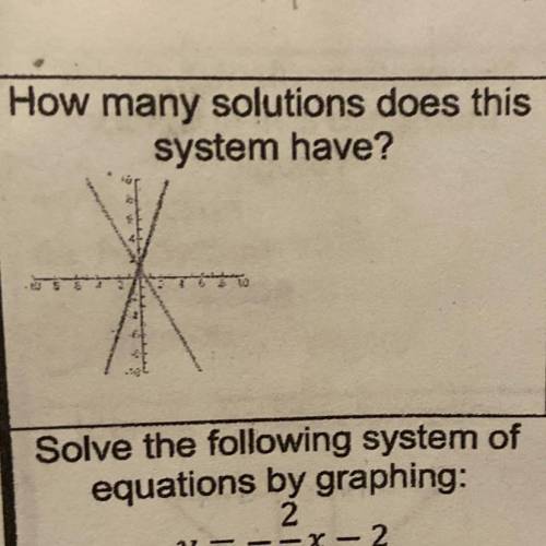 (BRAINLIEST)How many solutions does this system have?