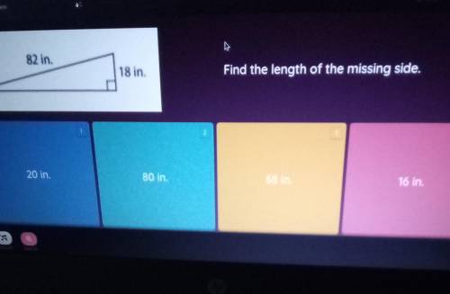 ASAP! Find the length of the missing side! ​