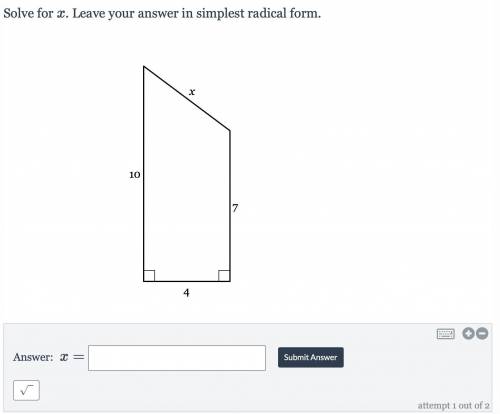 Use Multistep Pythagorean Theorem to answer