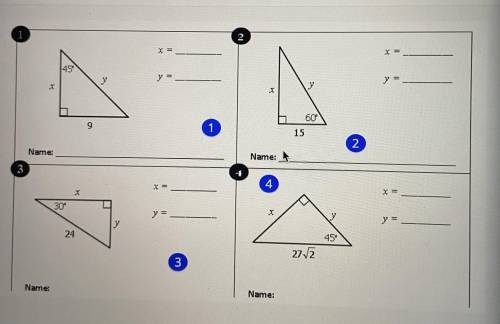 Pls help me with question 3, and 4 but only solve for X.