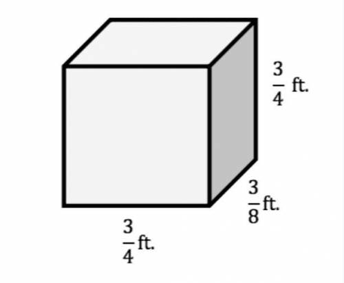 Calculate the volume of the rectangular prism. Show your work on the workspace and put your final a
