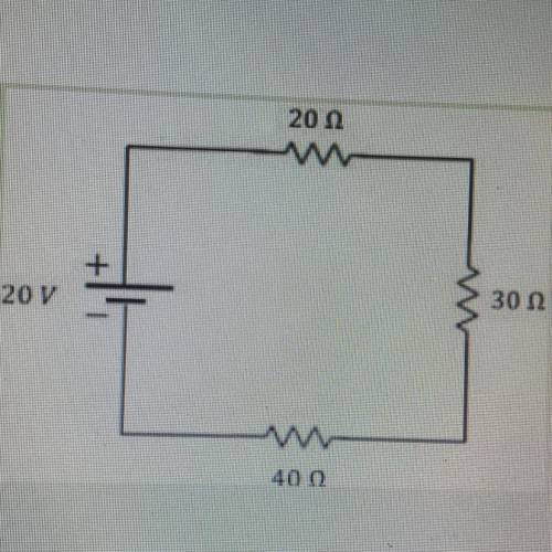 Using the series circuit, calculate the current.

a) 1 amp
b) 4.5 amps
c) 0.22 amps
d) 0.5 amps