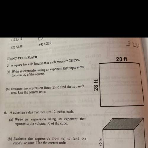 PLEASE HELP ON NUMBER 5 question a and b NO LINK