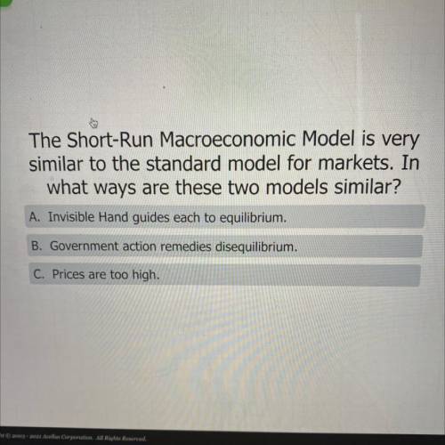 The Short-Run Macroeconomic Model is very similar to the standard model for markets. In what ways a