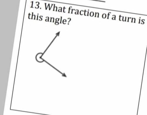 What fraction of a turn is this angle?