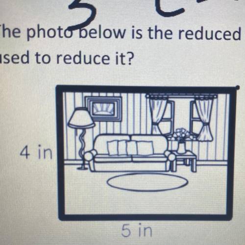 13. The photo below is the reduced form of a 20-by-25-inch print. What is the scale factor being