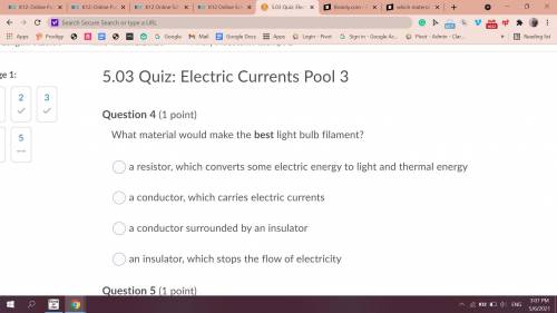 Please help what material would make the best light bulb filament?