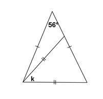 Find the measure of k
